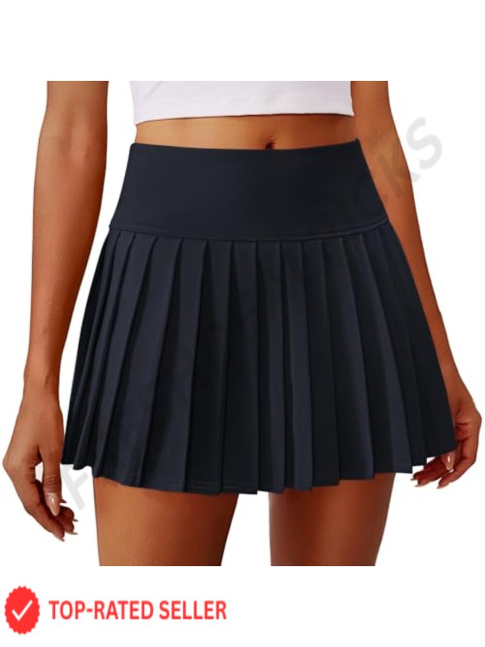 Pleated Tennis Skort Mini Athletic Golf Skirt with Pocket High Waist